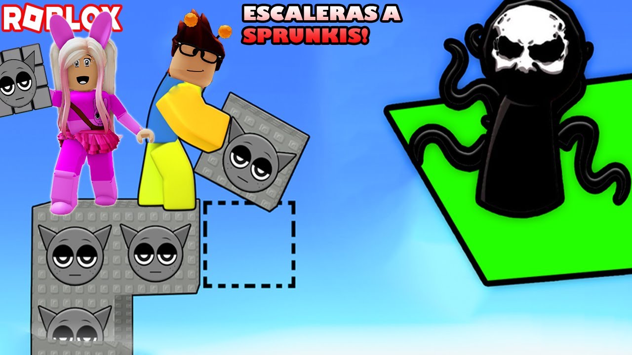 Construimos unas Escaleras Al Inframundo Para Liberar A Los Sprunkis! 😮😃