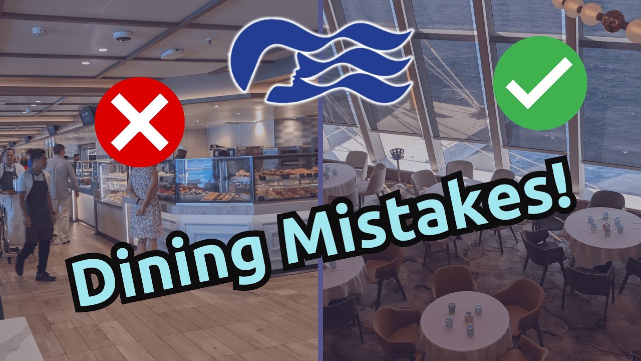 Советы и ошибки в ужине на круизном лайнере Princess Cruises