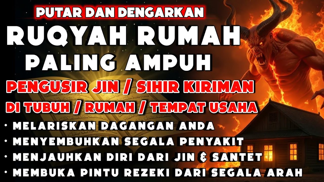 RUQYAH RUMAH PENGUSIR JIN, SETAN & SIHIR DI RUMAH & TUBUH, PENENANG HATI DAN FIKIRAN | BY ALAA ASER