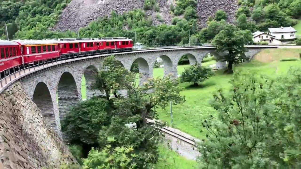 Rhétská dráha St. Moritz-Tirano 5.7. 2018