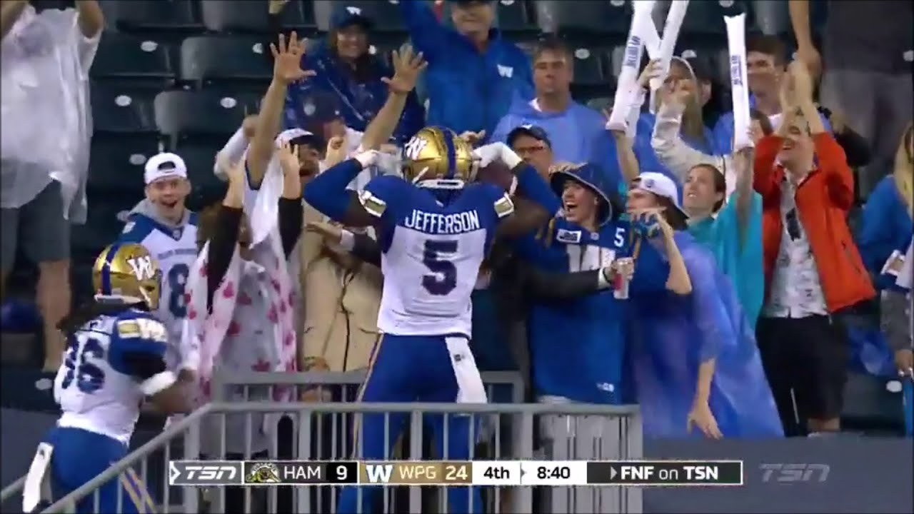 Winnipeg Blue Bombers vs Hamilton Tiger Cats Willie Jefferson Pick 6 June 2022