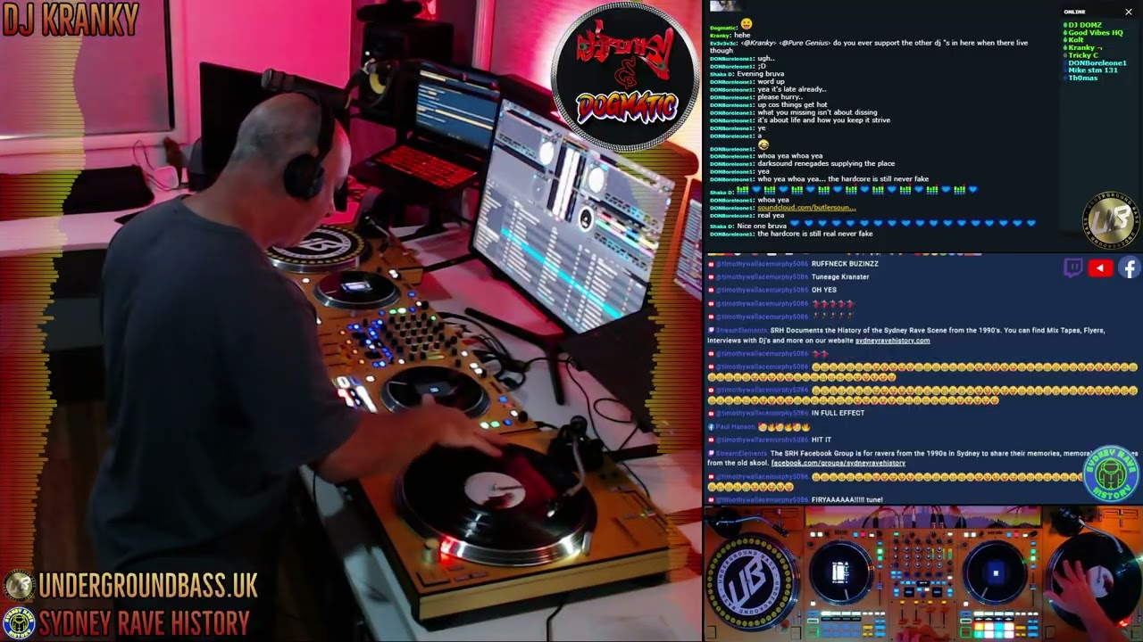 DJ Kranky Hardcore Breaks/Rave/Jungle/DNB LIVE on Underground Bass & Sydney Rave History 24/02/2026