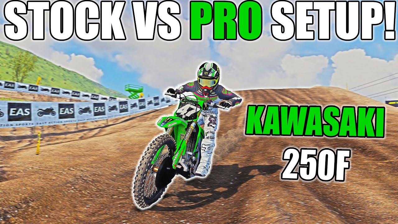 НАСТРОЙКИ STOCK VS PRO MOTOCROSS ДЛЯ МОТОЦИКЛОВ KAWASAKI 250F В КЛАССЕ MX!