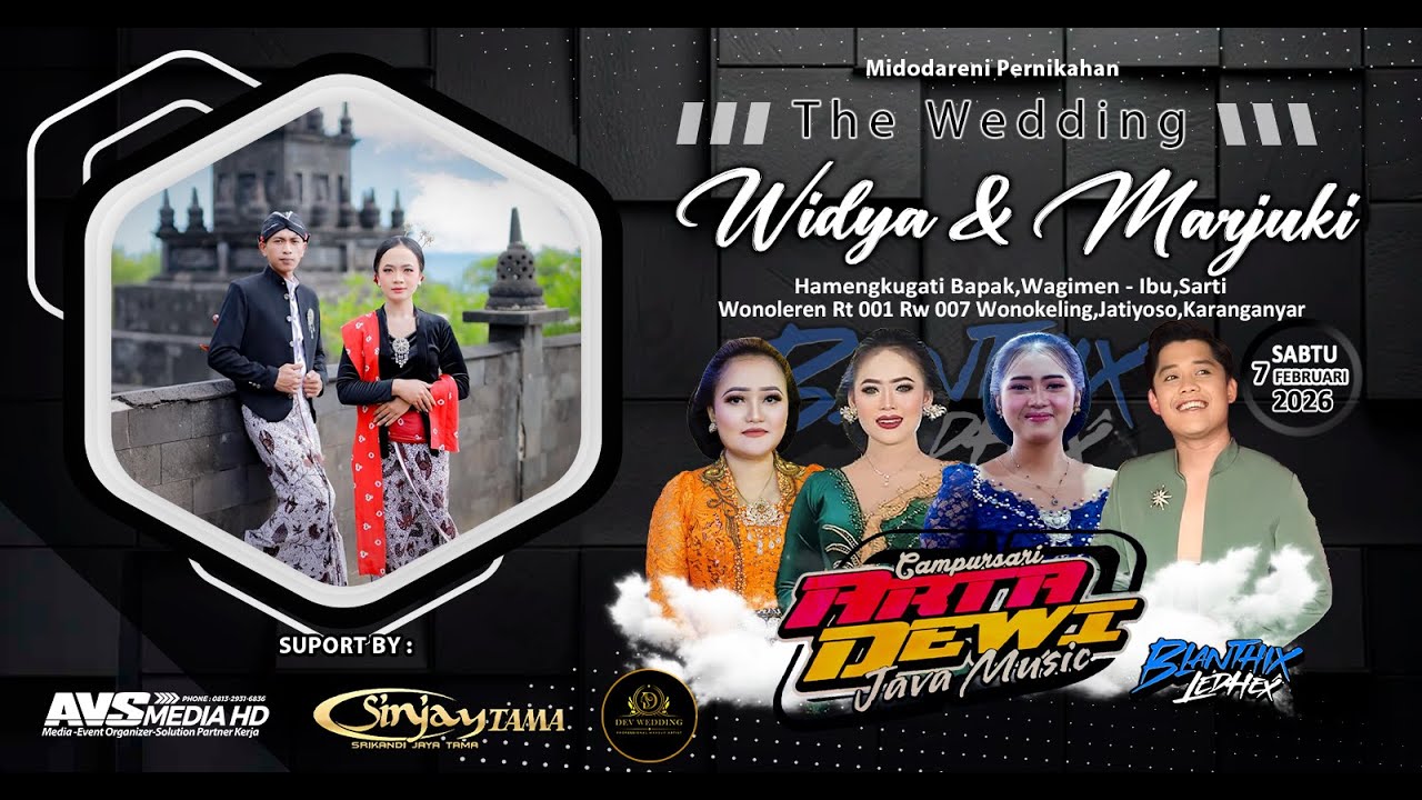 🔴📡LIVE Part.1 CS.ARTA DEWI WEDDING WIDYA & MARJUKI || SINJAYTAMA AUDIO || AVS MEDIA HD ||