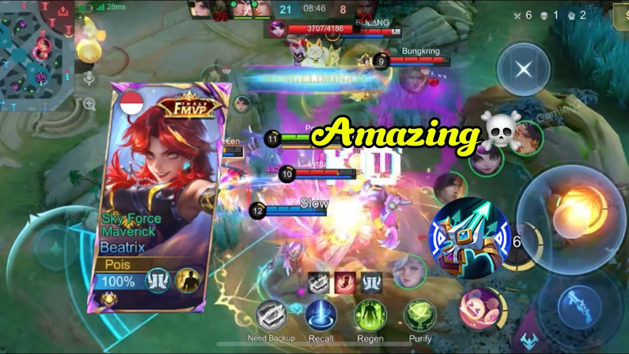 1 kali tembak mati, shotgun beatrix tonton sampai habis 😱😱#mobilelegends 