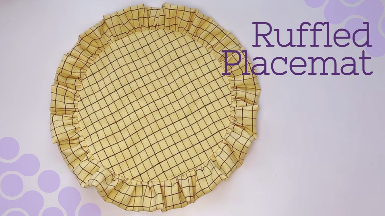 DIY Ruffled Fabric Placemat 🍽️ Easy Sewing Tutorial for Elegant Table Decor