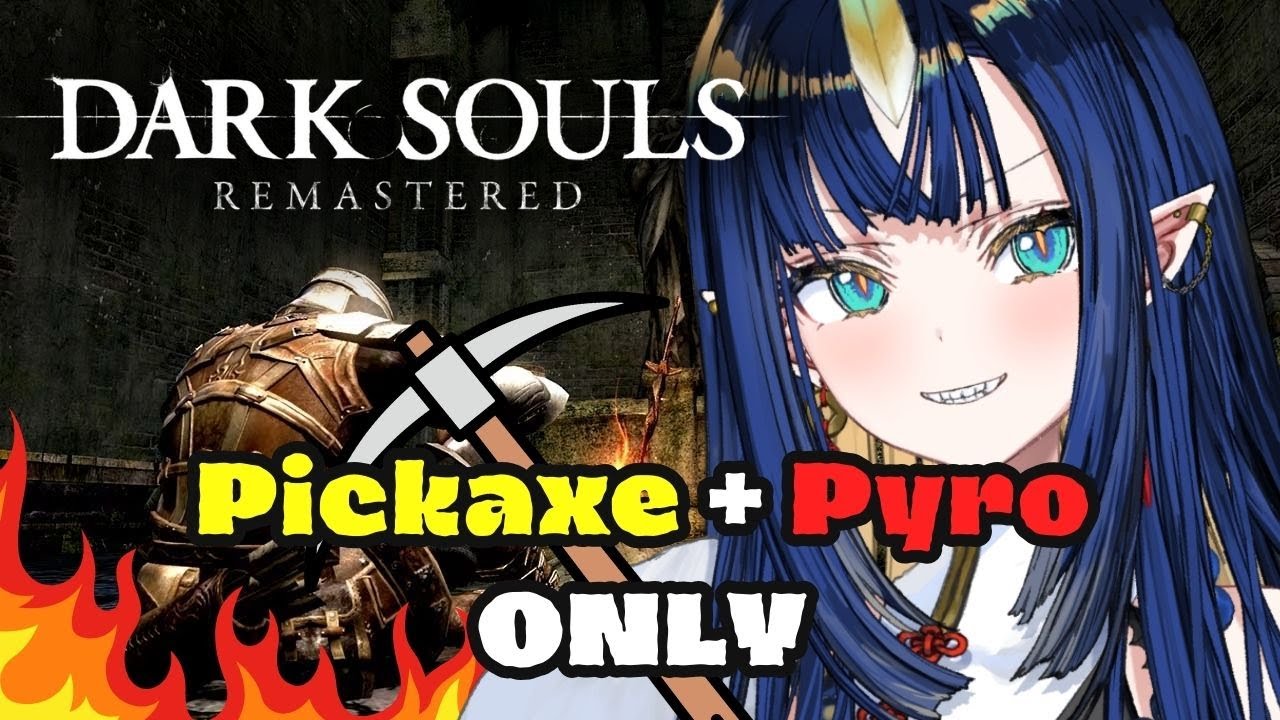 My First Dark Souls BUT Pickaxe Pyro ONLY | Blind Playthrough