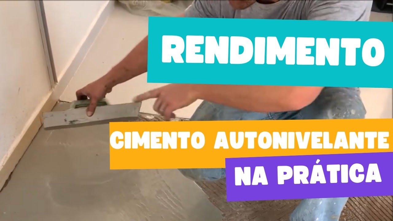 Cimento Autonivelante. Saiba o consumo. Rendimento na prática