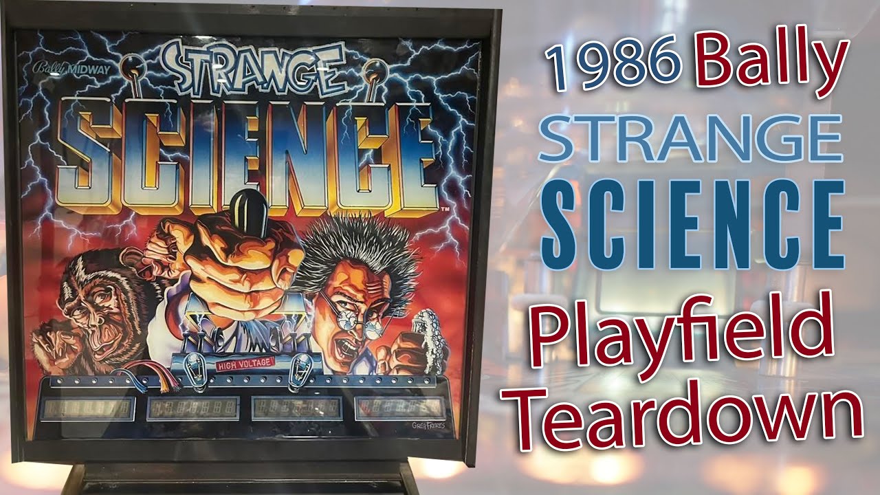 Разборка и ремонт игрового поля пинбольного автомата Bally Strange Science 1986 года #bally #stra...