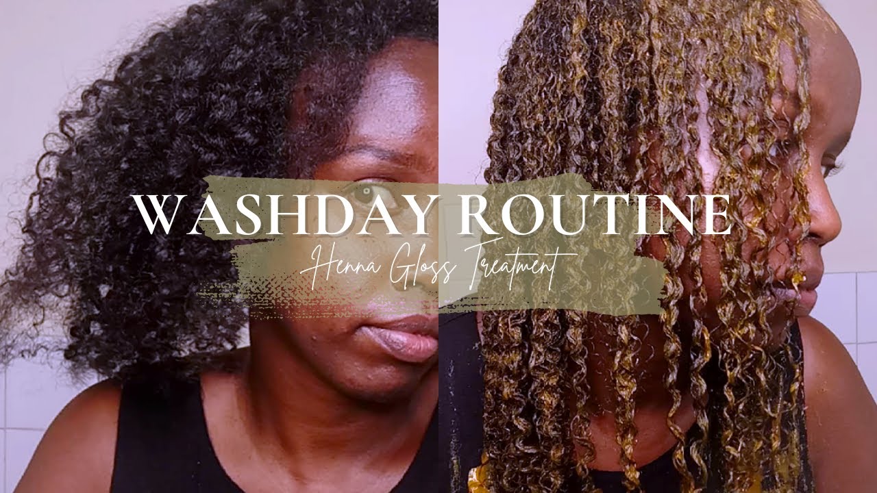 WASHDAY ROUTINE#2 HENNA GLOSS TREATMENT FOR STRONGER & LONGER HAIR | NATURAL HAIRCARE | CAROL TICHIE