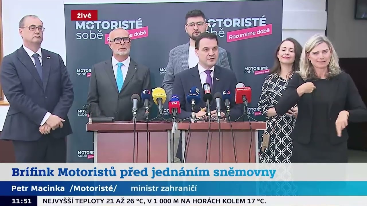 Petr Macinka: Prvn&iacute; tiskovka Motoristů &ndash; nov&yacute; poslanec, NATO, sněmovna a komun&aacute;ln&iacute; volby