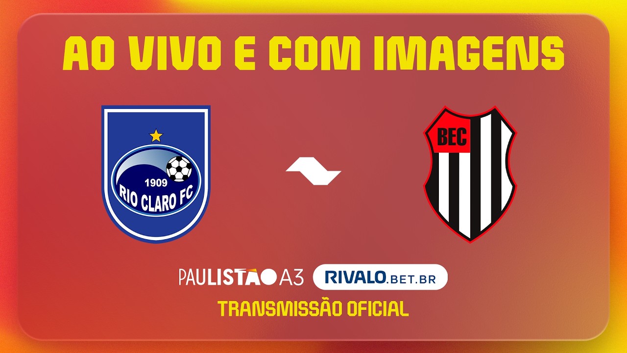 JOGO COMPLETO: RIO CLARO X BANDEIRANTE | RODADA 12 | PAULISTÃO A3 RIVALO 2026