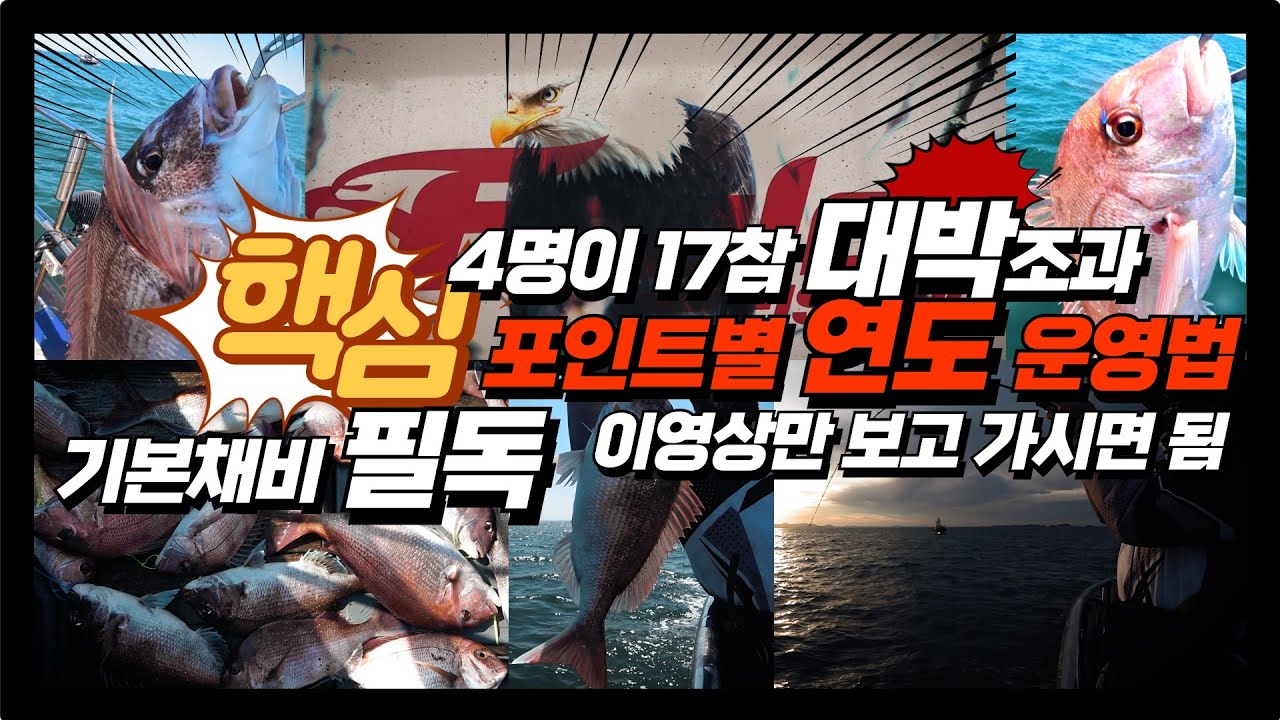 [풍낚TV] 군산연도 참돔타이라바/5월8일 이 영상만 보고 가시면 OK/기본채비법/포인트별 기본운영법/입질의 패턴/초릿대확대영상/군산이글스호/Red Sea bream fishing