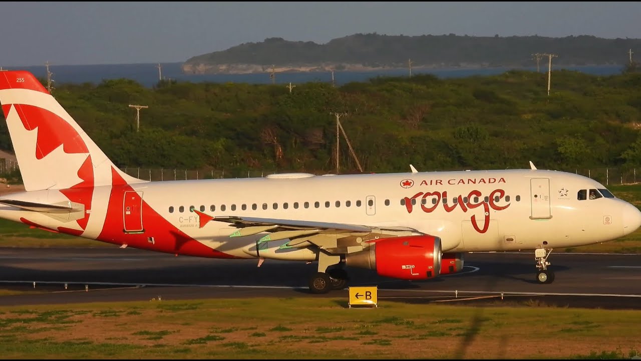 Busy Saturday Afternoon at VC Bird Int'l Airport - FRONTIER AIRLINES INAUGURAL FLIGHT FROM SAN JUAN