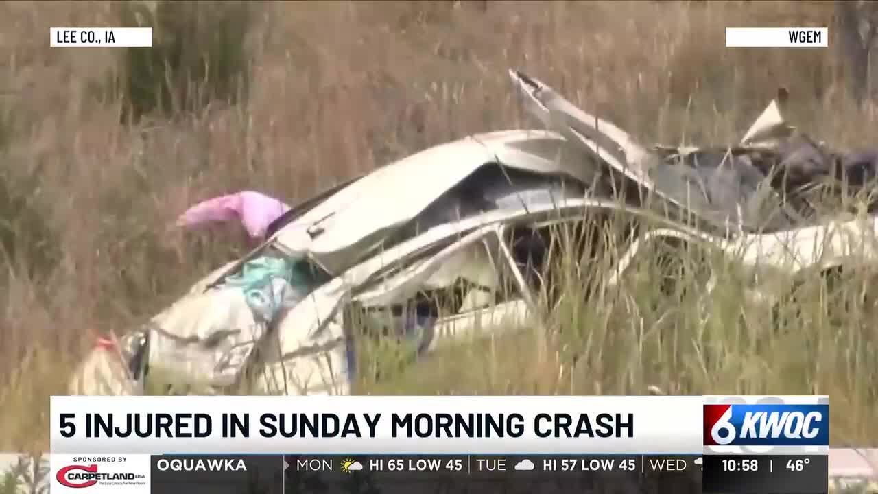 5 Injured in Lee Co. Iowa Vehicle accident