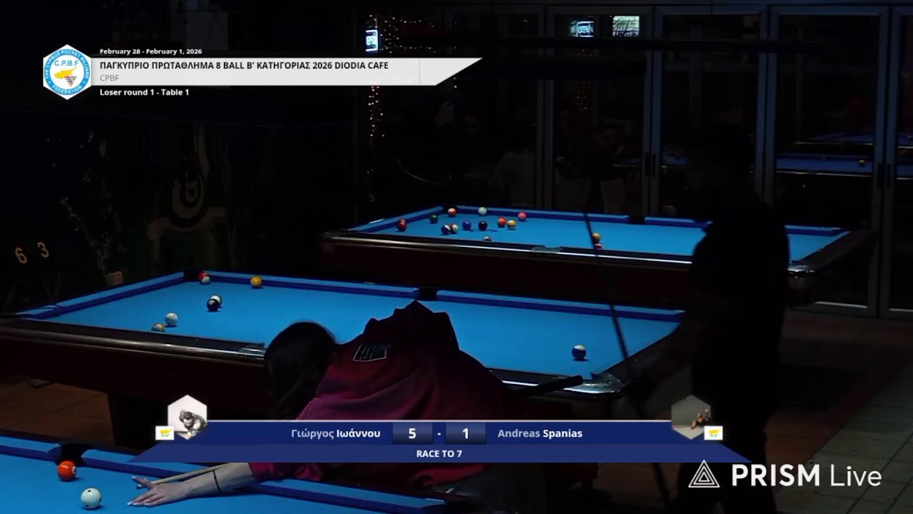 Live streaming of Cyprus Billiards TV