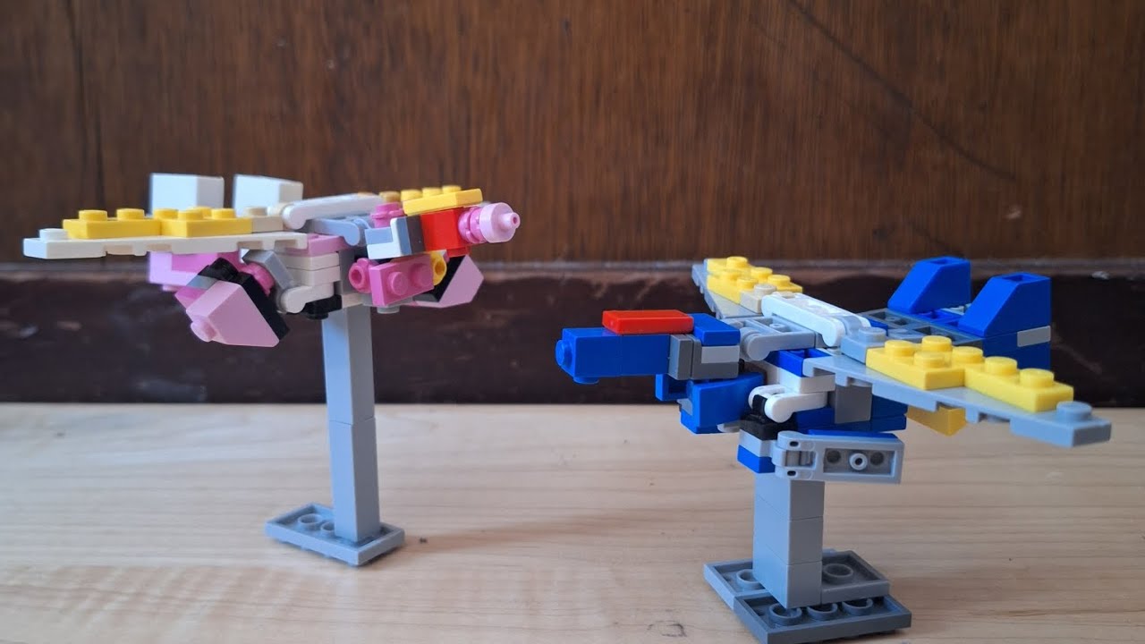 Lego Transformers #48 a and b Guyhawk and Hellbat