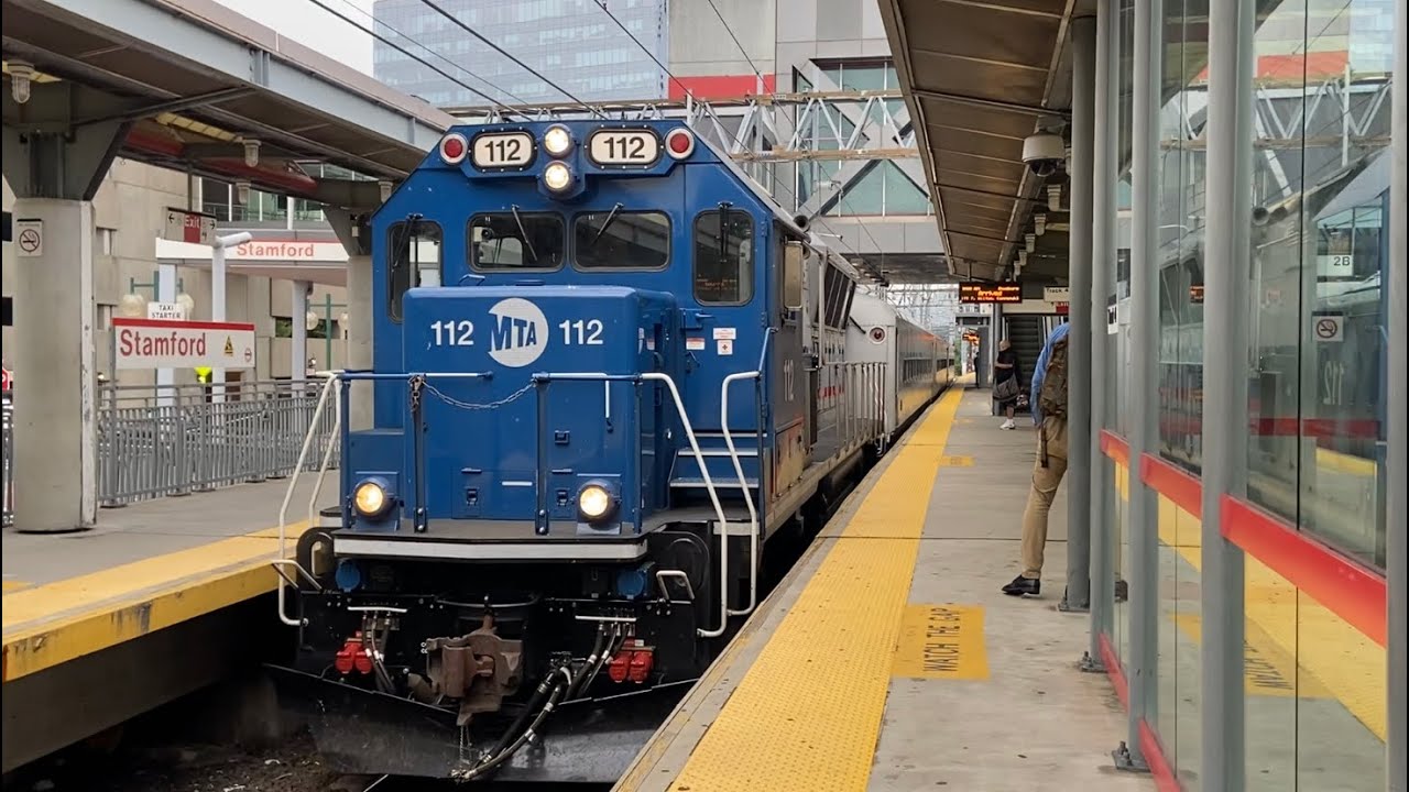 MTA Metro North RailRoad: BL20GH Danbury Shuttle Train Ride from Stamford to Danbury