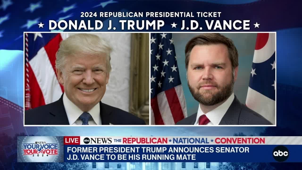 ABC Special Report - Vance is Trump's VP pick