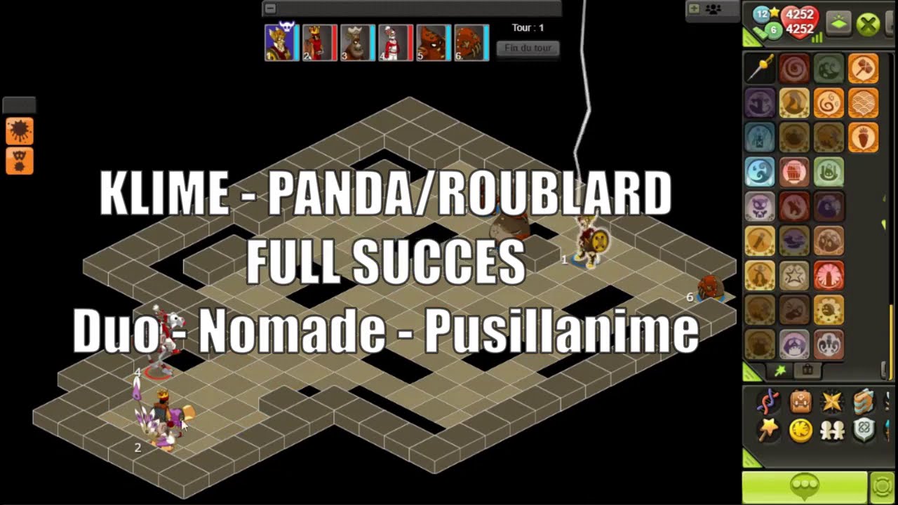 [DOFUS TOUCH] KLIME - FULL SUCCES - Panda/Roublard en 8 tour