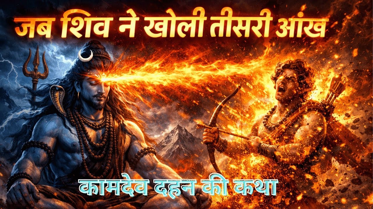 जब शिव ने खोली तीसरी आंख – कामदेव दहन की कथा