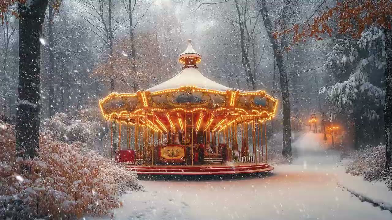 Winter&rsquo;s Quiet Charm: Soft Snowfall Sounds and Majestic Frosted Landscapes for Complete Relaxation