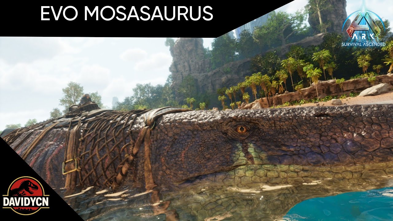 COMO DOMESTICAR A TU EVO MOSASAURUS en ARK  Ascended |como domesticar a tu..| Dangerous Depths |