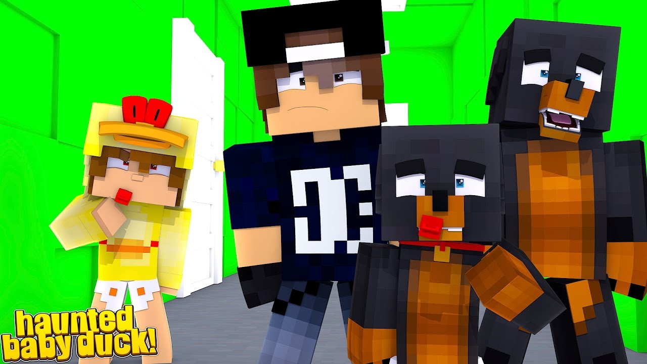 Minecraft THE HAUNTED ONES - BABY DUCK BECOMES THE EVIL MEMBER OF THE LITTLE CLUB!!