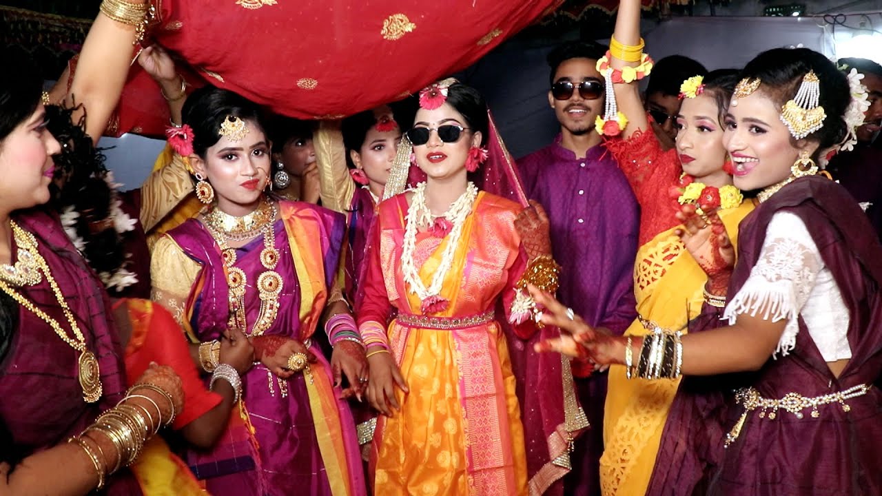 Gaye Holud || নাদিয়া'র গায়ে হলুদ || Bangladeshi Wedding Video || Wedding Dance 2023 || গ্রামের বিয়ে