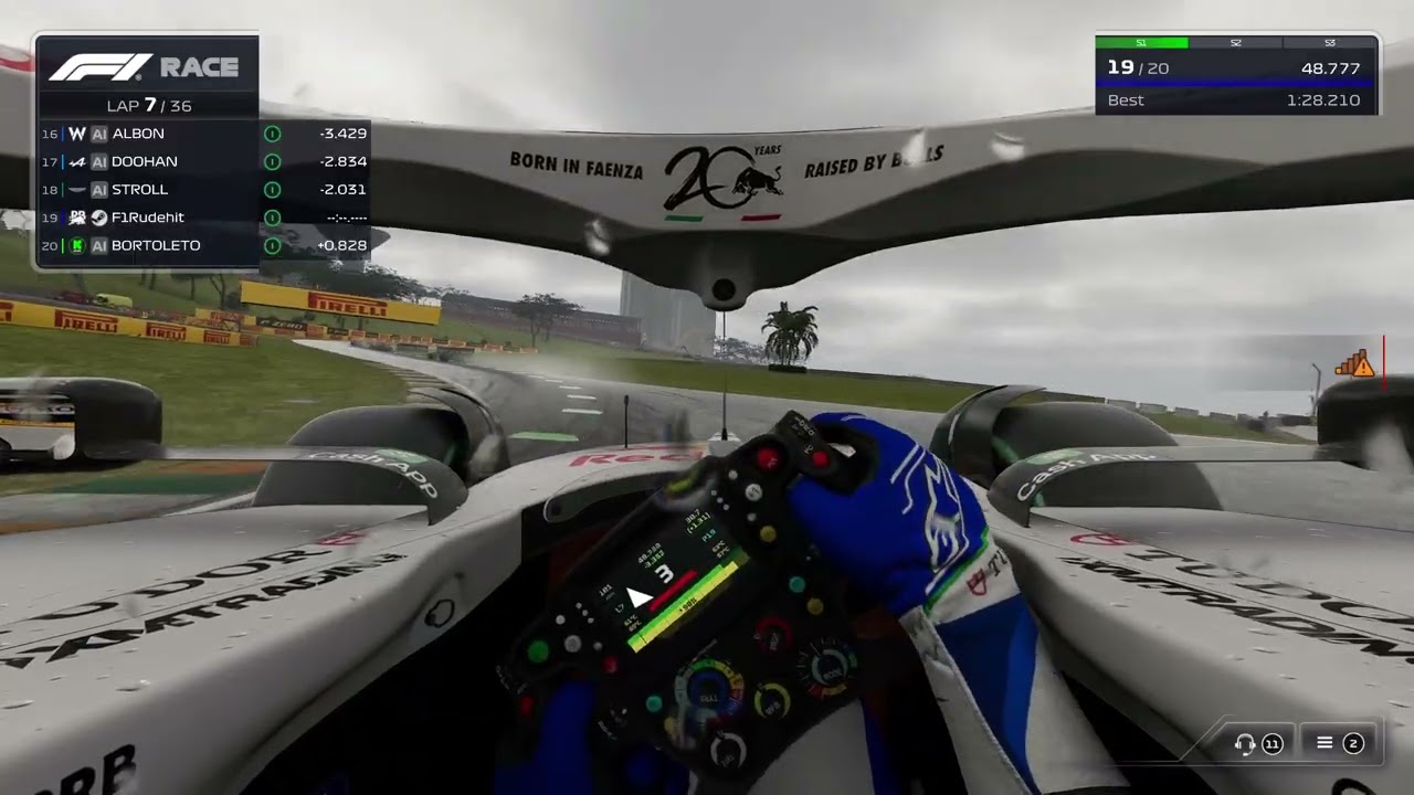 #51 F1 25 BRAZIL MAIN RACE TWO PLAYER CAREER MODE #f1 #f125 #brazil #f1game #career #brazil