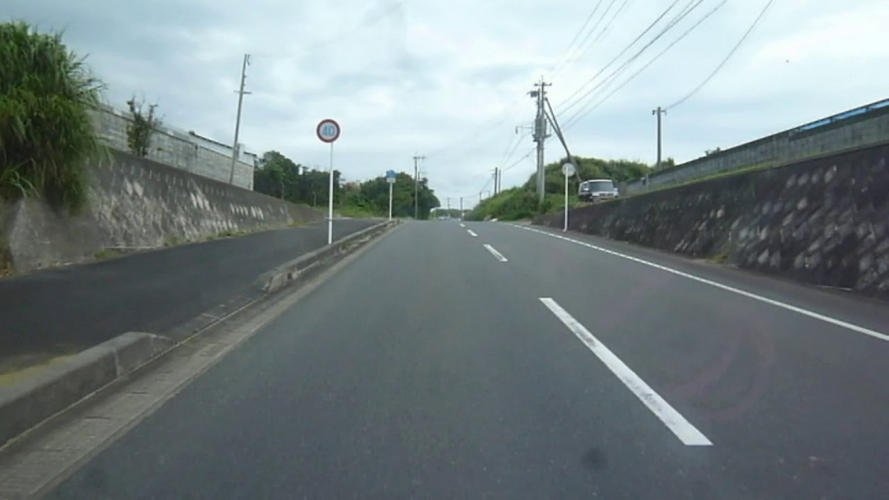 徳之島道画#３ ドライブ動画 母間港⇒旭丘⇒井ノ川⇒亀徳⇒亀津