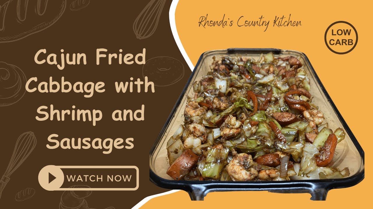 Cajun Fried Cabbage with Shrimp and Sausage