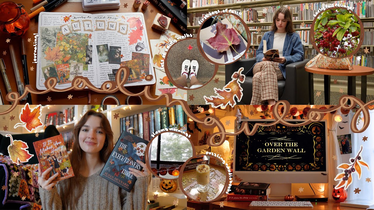 READING VLOG | first days of fall, atmospheric reads, bookshopping + rainy days🧺