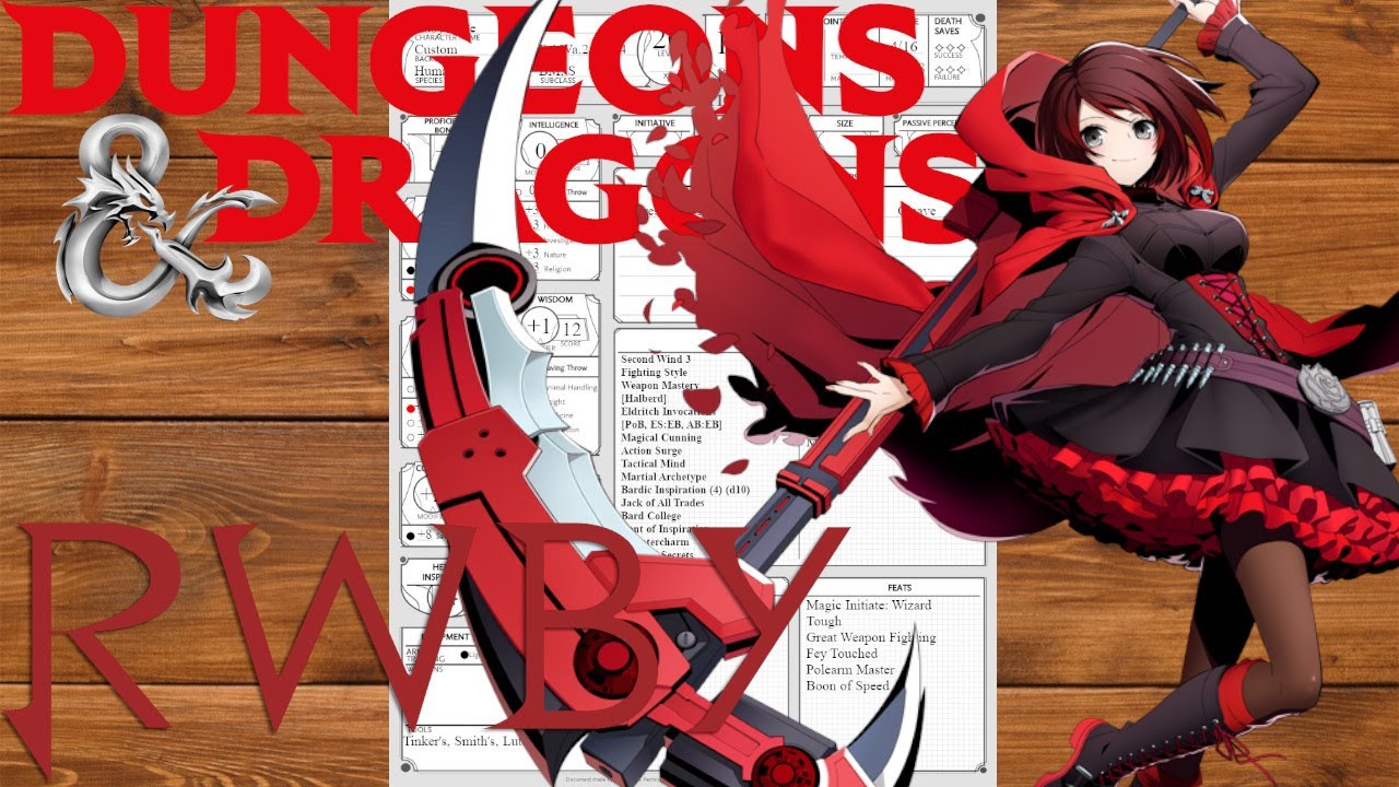 Nephilim Builds | Ruby Rose (RWBY) [D&D 5e 2024]