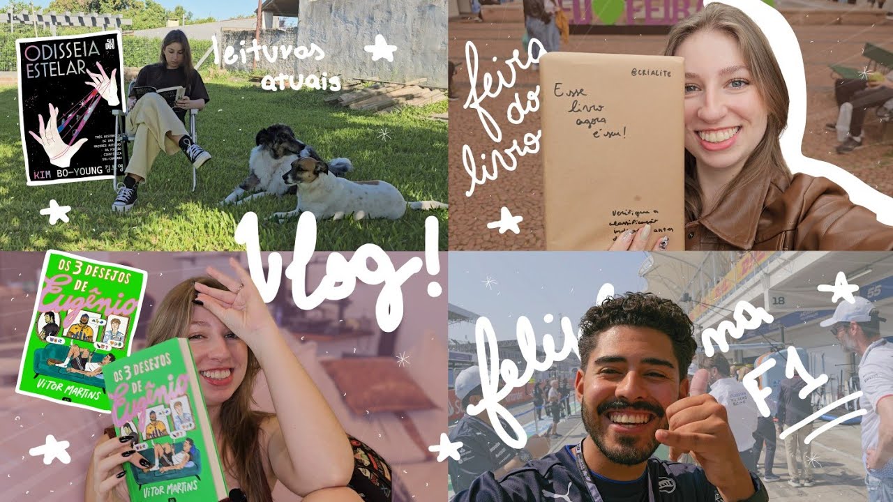 alguns dias da minha vida: feira do livro, leituras, curso de design e Felipe na F1 | daily vlog