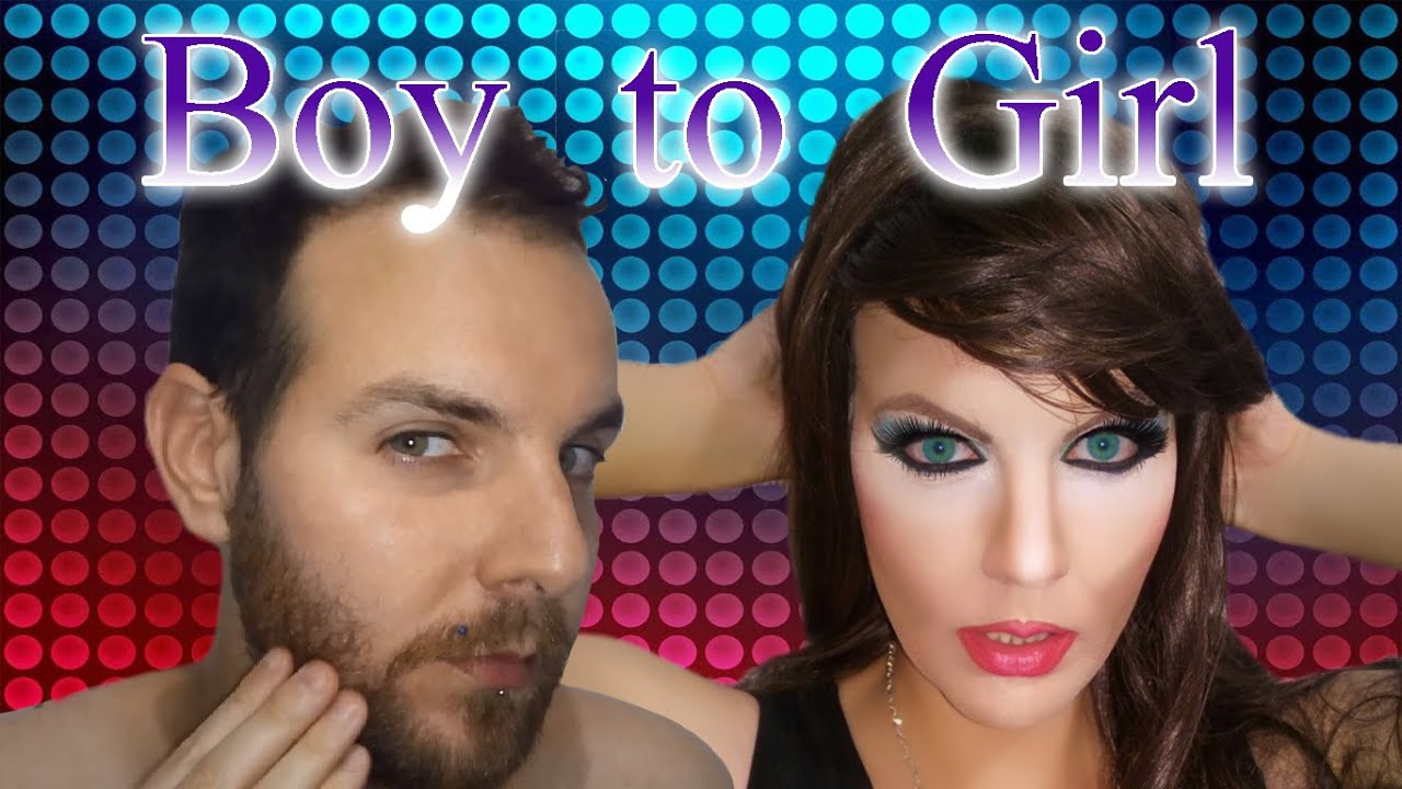 Boy to Girl Makeup - Maquillaje de Hombre a Mujer #1