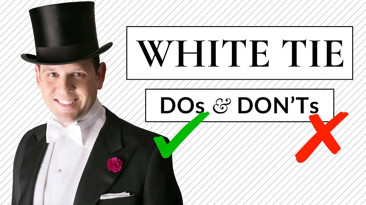 Что можно и чего нельзя делать в White Tie: руководство по дресс-коду для фрака и пышной формы