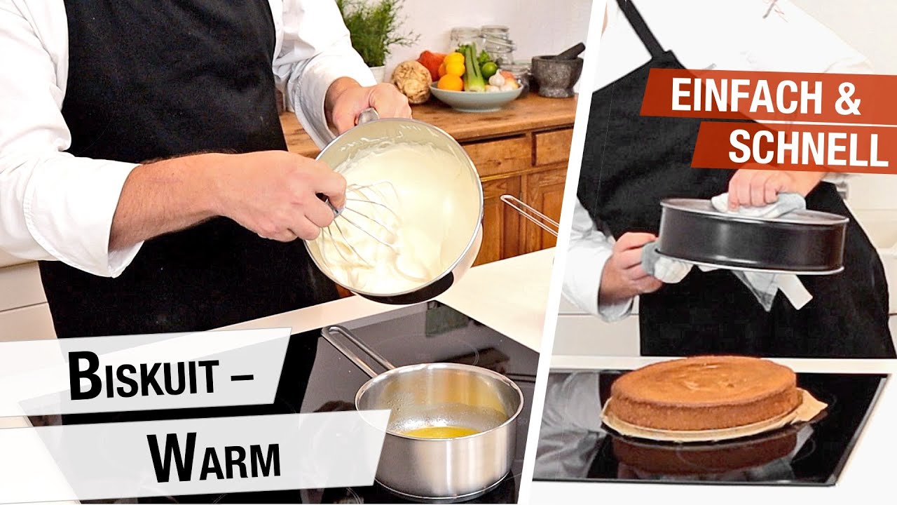 Mittelschwerer Biskuit(warm) &ndash; Wiener Boden - Tutorial | Massen