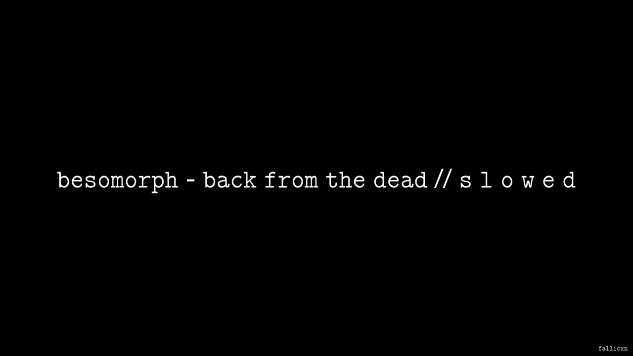 AViVA x Besomorph x NEONI - Back from the dead // S L O W E D