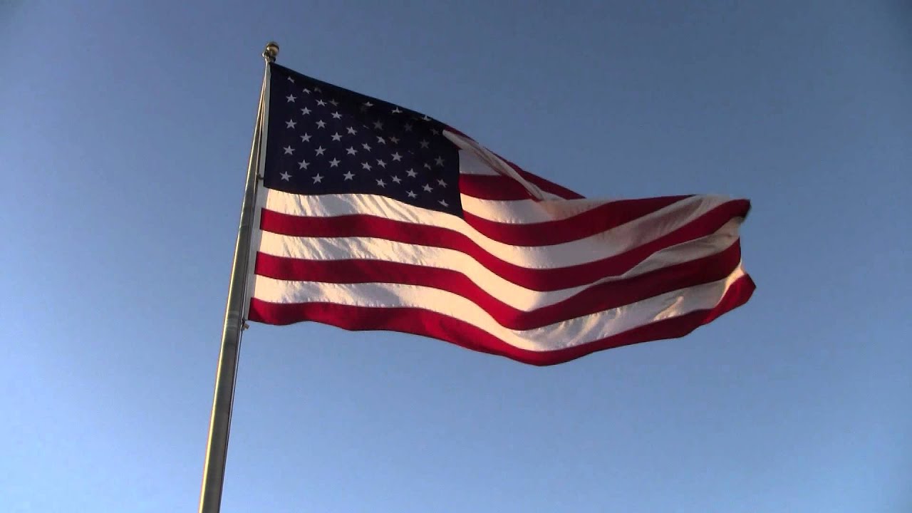 American Flag Waving. BEST EVER!