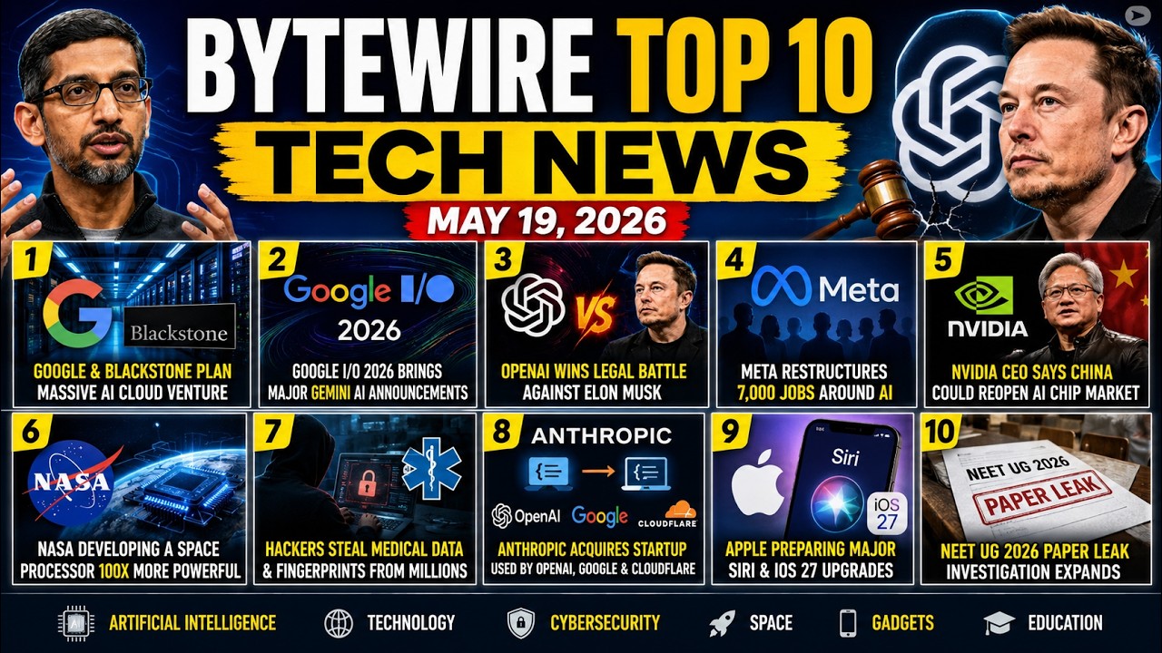 Top 10 Biggest Tech News Today | Google AI, OpenAI vs Elon Musk, Meta Layoffs, NASA & Apple Siri