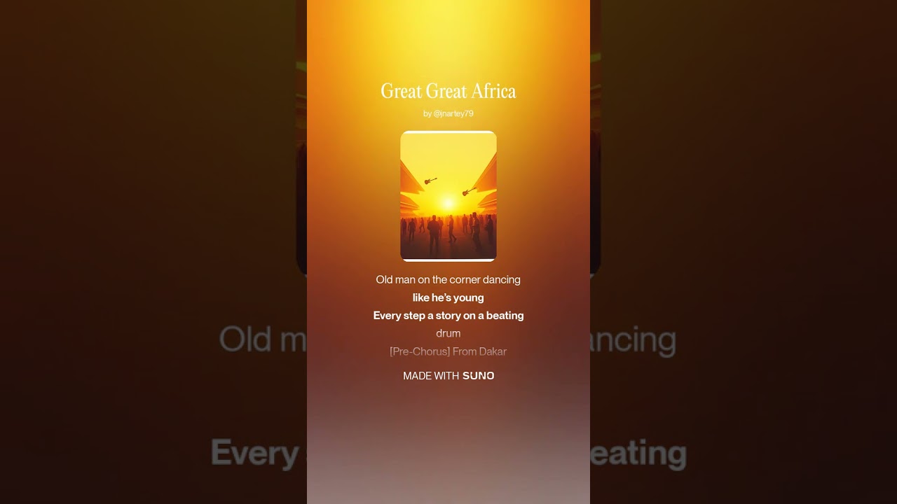 Great Great Africa (Afro Pop)