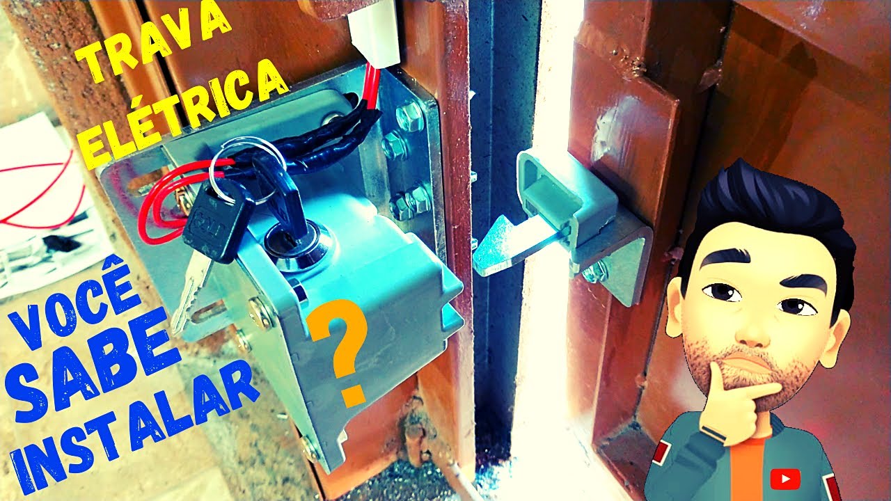 Como instalar trava elétrica no portão automático (basculante)