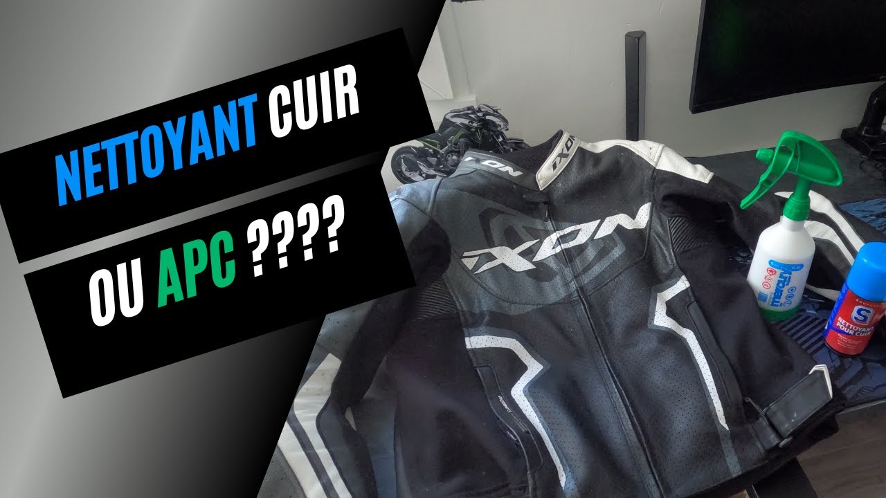 Nettoyant cuir ou APC? Pour un blouson motard.