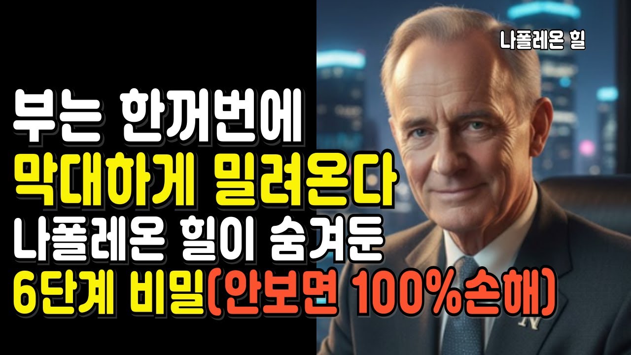 하루30분만으로 인생 바꾸기, 나폴레온 힐의 생각하라 그리고 부자가 되어