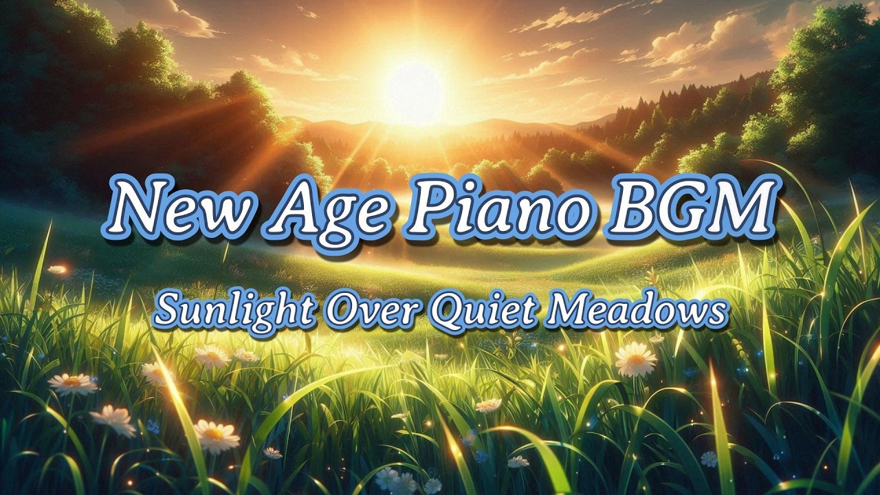 New Age Piano BGM | Sunlight Over Quiet Meadows | Imagined Melody