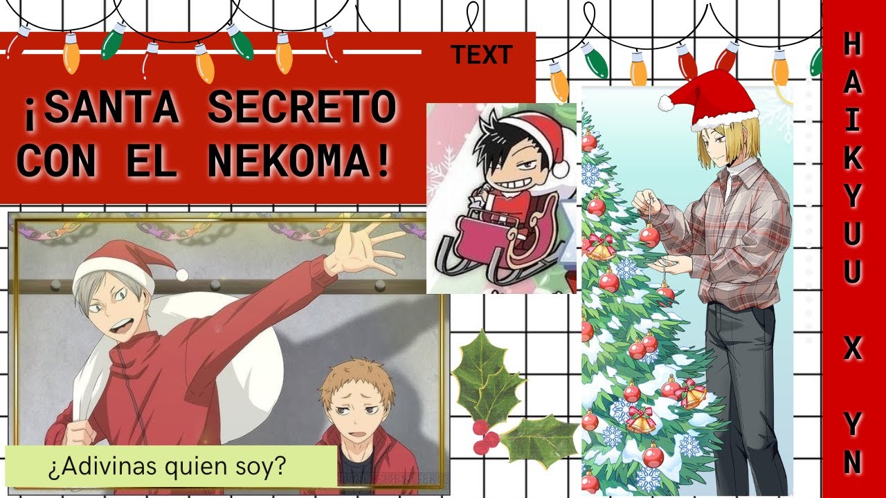 🐈‍⬛Nekoma: ¡ADIVINA QUIEN ES TU SANTA SECRETO! | Video Interactivo | Haikyuu x TN 🏐