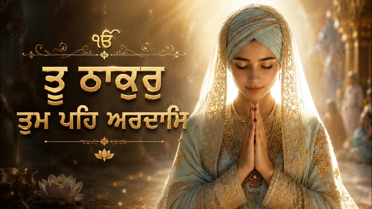 Tu Thakur Tum Peh Ardaas | Soulful Gurbani Shabad Kirtan | Peaceful Sikh Devotional Music