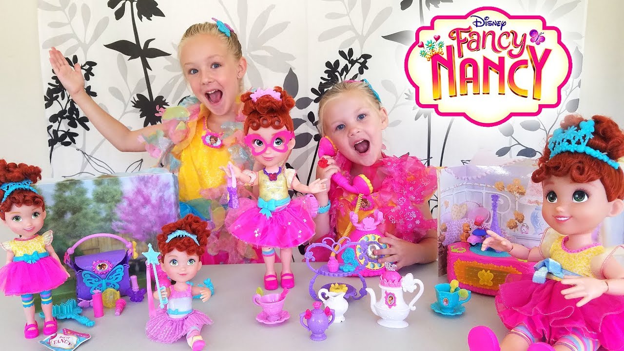 Opening Fancy Nancy Fantastique Toys! Baldi Basics Steals Our New Disney Toys!!!