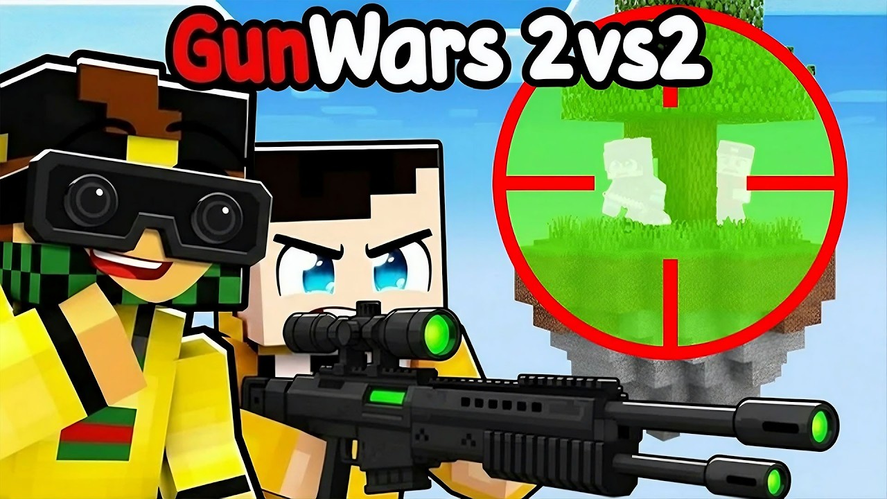 GUNWARS 2vs2 con CECCHINI TERMICI - MARCY BADDI vs LOCO DAMI - MINECRAFT ITA